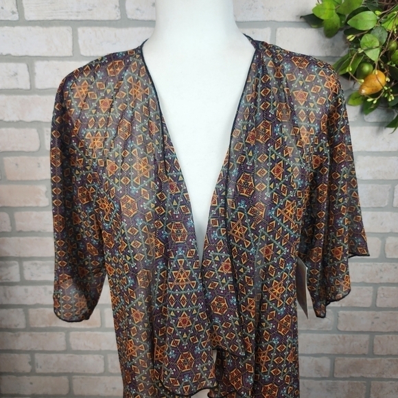 LULAROE Open Front Kimono Size S - Picture 6 of 10